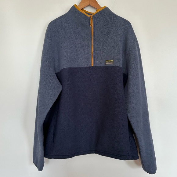 L.L. Bean Other - L.L. Bean Men's Katahdin Colorblock Fleece Pullover Size XXL